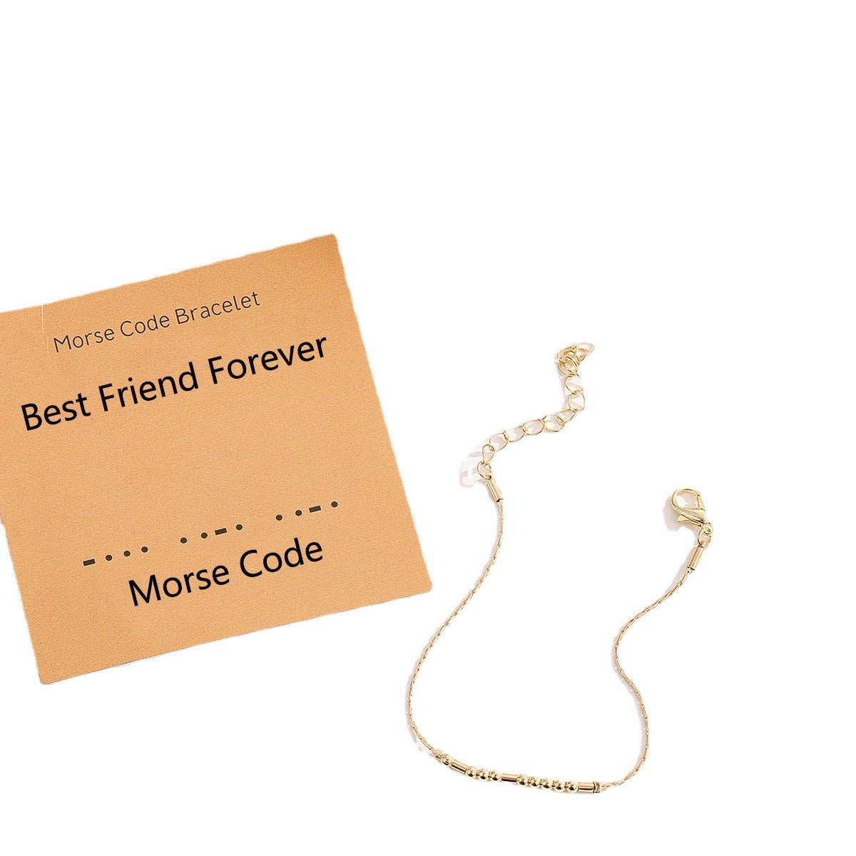 Morse Code Alphanumeric Couple Bracelet - 727aaa
