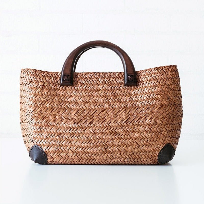 Women's Handbag Retro Storage Rattan Straw Bag Travel - Chik Boutik 