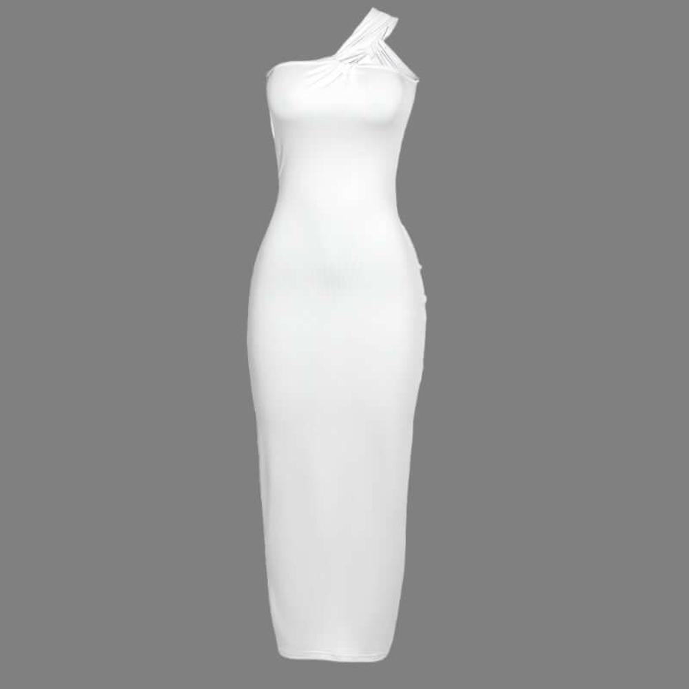 Elegant women's dress with backless design