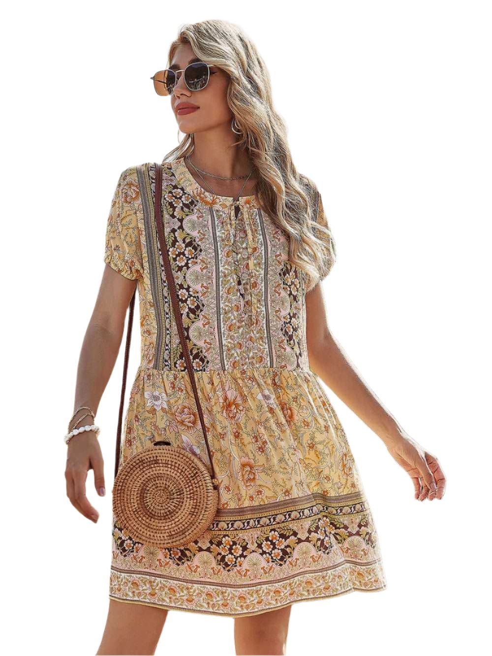 Vintage-inspired Bohemian dress 