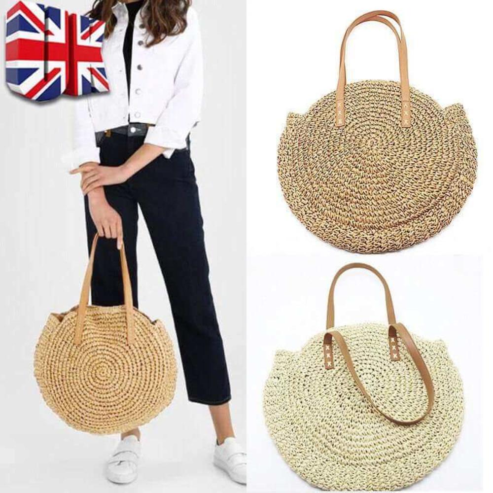 affordable beach bags in rattan 