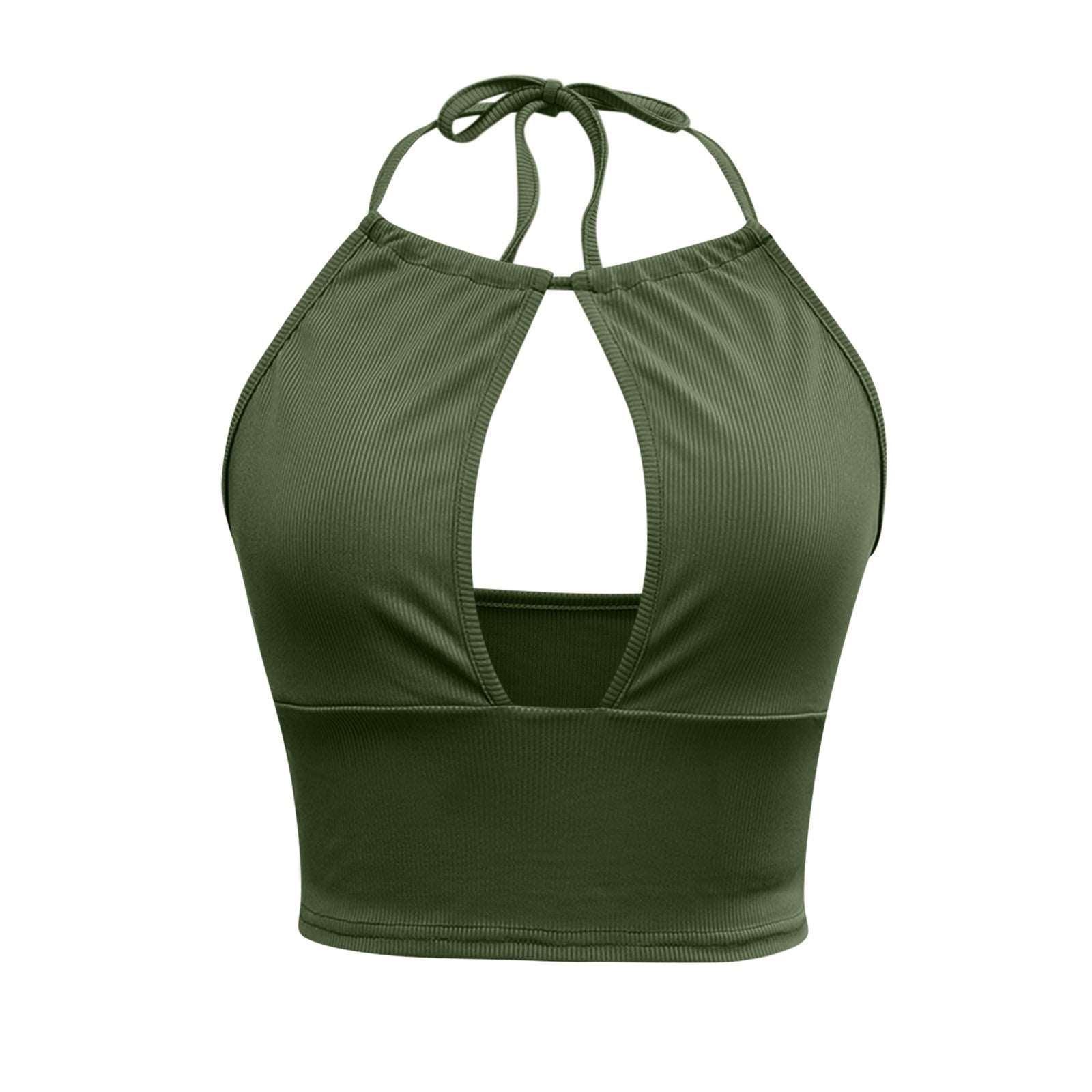 affordable backless top best tops for women Camisole Sexy Hollow Tops cool tops for women Crop Tops Tank Top for Women Halter Neck Crop Top shirt tops for women Summer Tops Loose Fit Cute V Neck