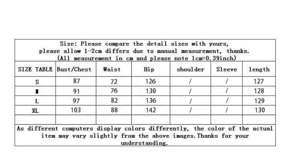 chart for woman clothing at chik boutik 