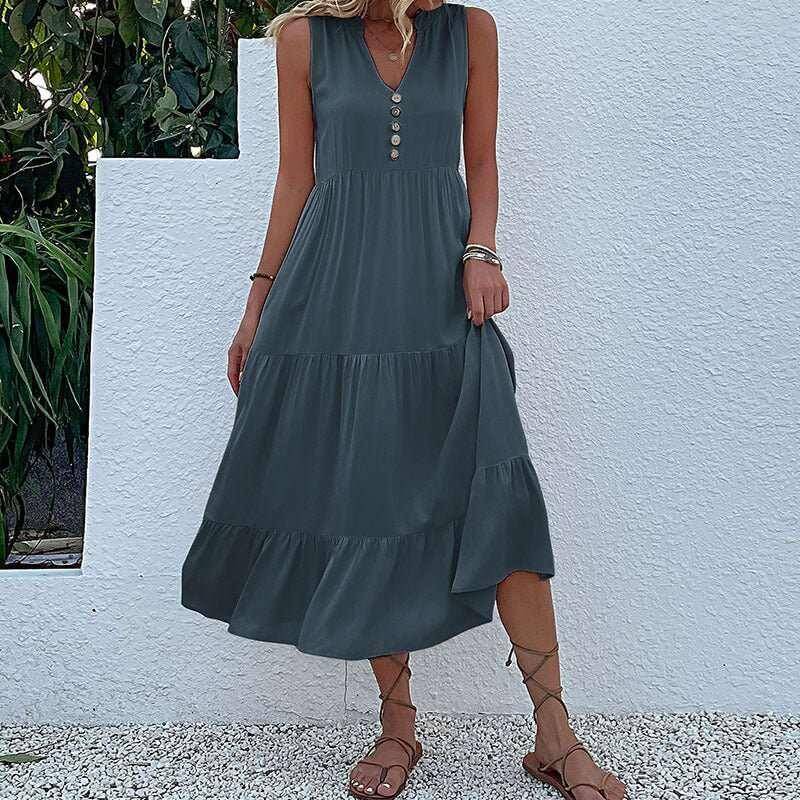 Affordable Fashion Bohemian Dress Boho Style Chic Dress Comfortable Dress Everyday Wear Flowy Dress Hem Dress Lightweight Dress Smock Dress Spring Outfit Stylish Women's Dress. Summer Dress Trendy Dress Vacation Dress Versatile Dress Women's Fashion