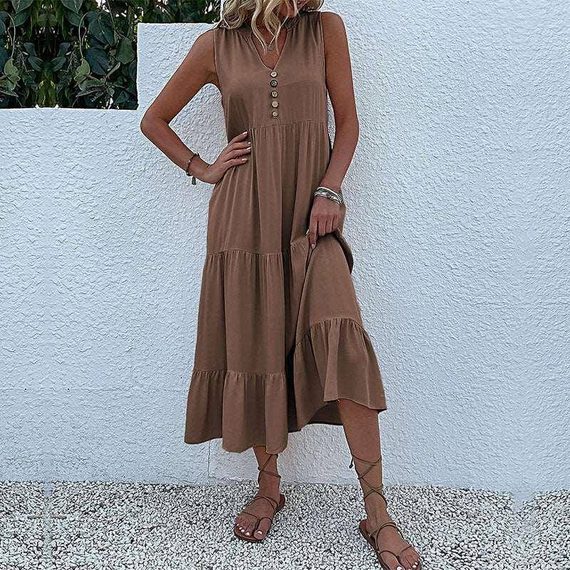 Affordable Fashion Bohemian Dress Boho Style Chic Dress Comfortable Dress Everyday Wear Flowy Dress Hem Dress Lightweight Dress Smock Dress Spring Outfit Stylish Women's Dress. Summer Dress Trendy Dress Vacation Dress Versatile Dress Women's Fashion