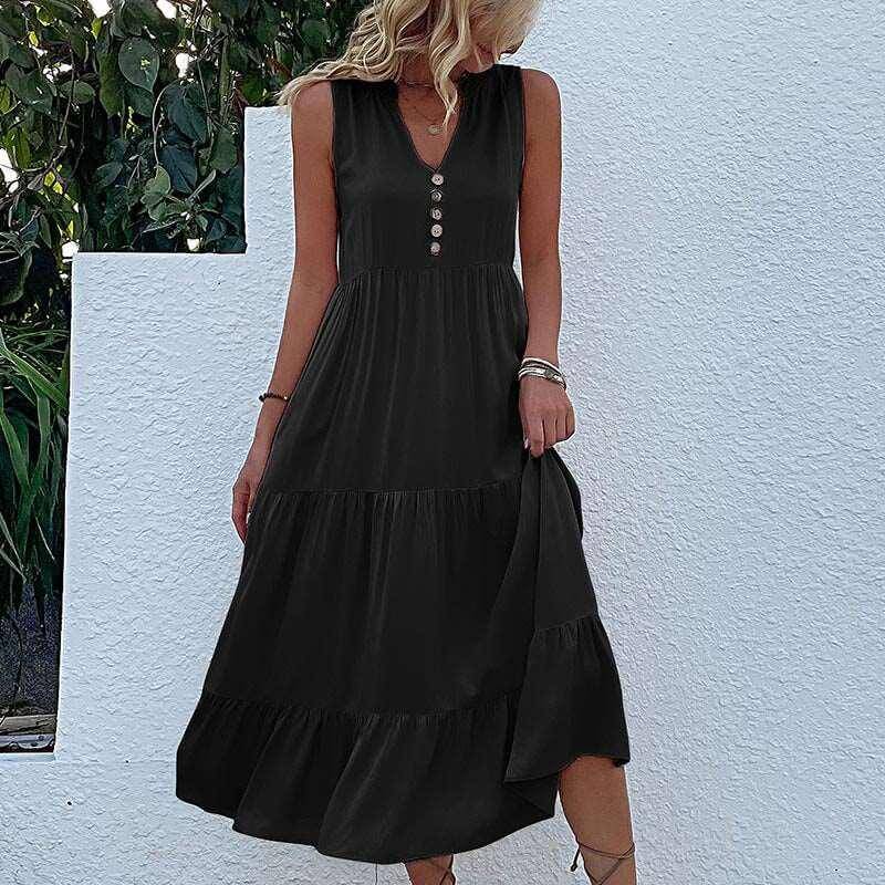 Affordable Fashion Bohemian Dress Boho Style Chic Dress Comfortable Dress Everyday Wear Flowy Dress Hem Dress Lightweight Dress Smock Dress Spring Outfit Stylish Women's Dress. Summer Dress Trendy Dress Vacation Dress Versatile Dress Women's Fashion