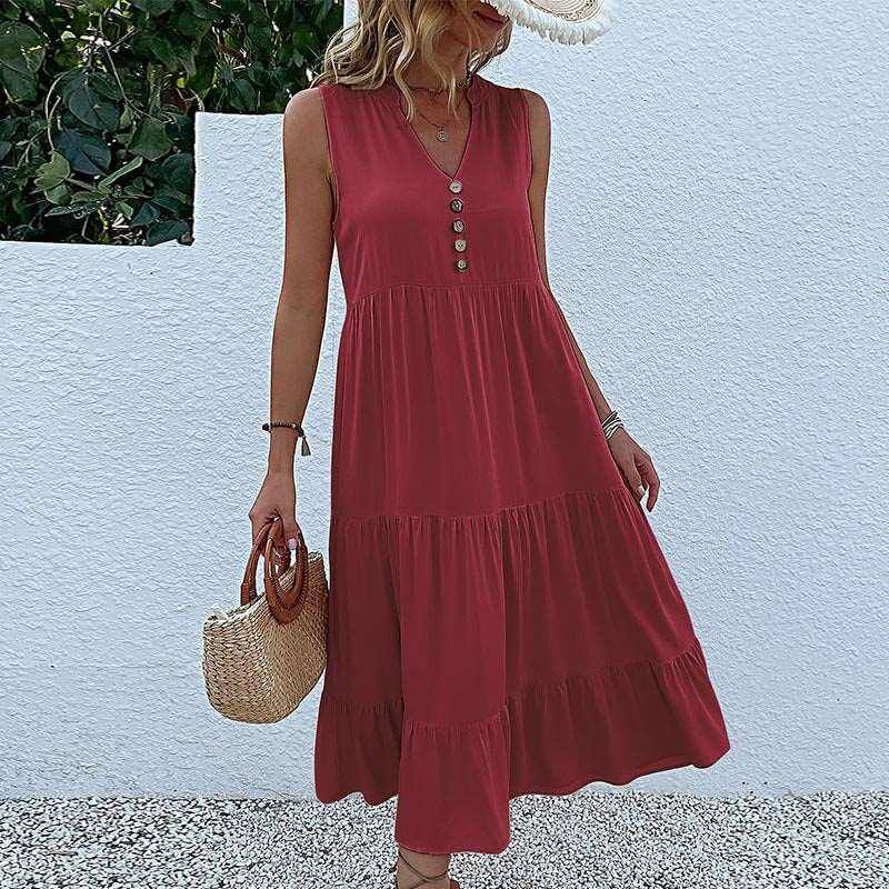 Affordable Fashion Bohemian Dress Boho Style Chic Dress Comfortable Dress Everyday Wear Flowy Dress Hem Dress Lightweight Dress Smock Dress Spring Outfit Stylish Women's Dress. Summer Dress Trendy Dress Vacation Dress Versatile Dress Women's Fashion