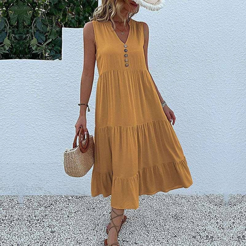 Affordable Fashion Bohemian Dress Boho Style Chic Dress Comfortable Dress Everyday Wear Flowy Dress Hem Dress Lightweight Dress Smock Dress Spring Outfit Stylish Women's Dress. Summer Dress Trendy Dress Vacation Dress Versatile Dress Women's Fashion