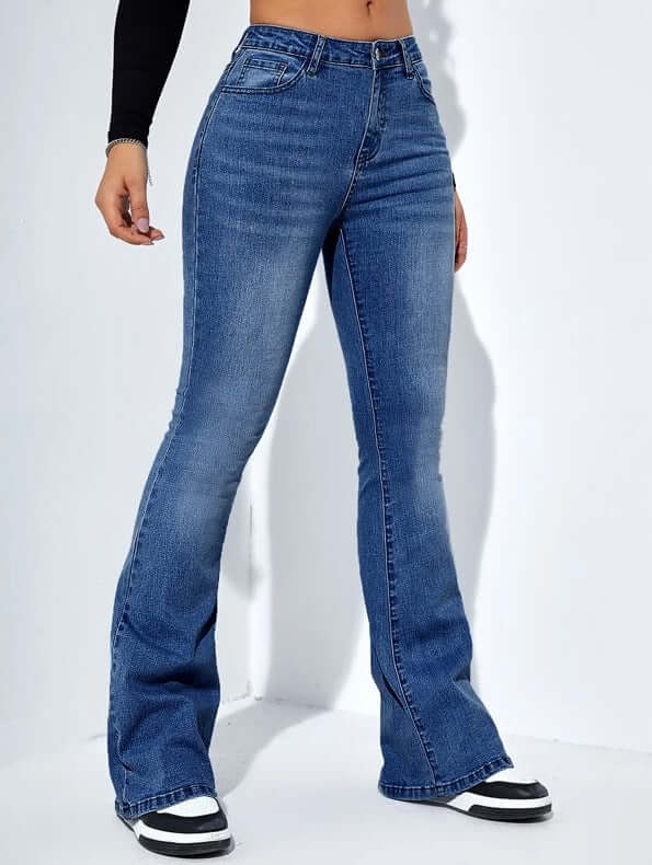 women blue jeans