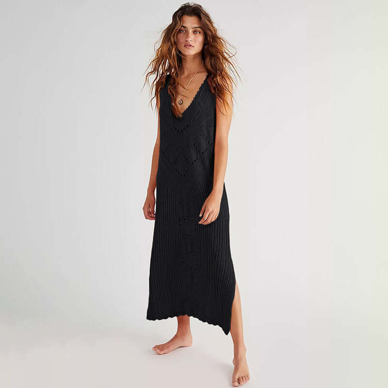 Kelly Knitted Dress Hollow-out