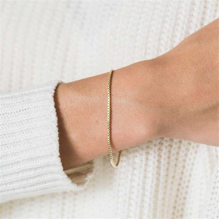 18 kt gold plated bracelets Minimalist bracelets