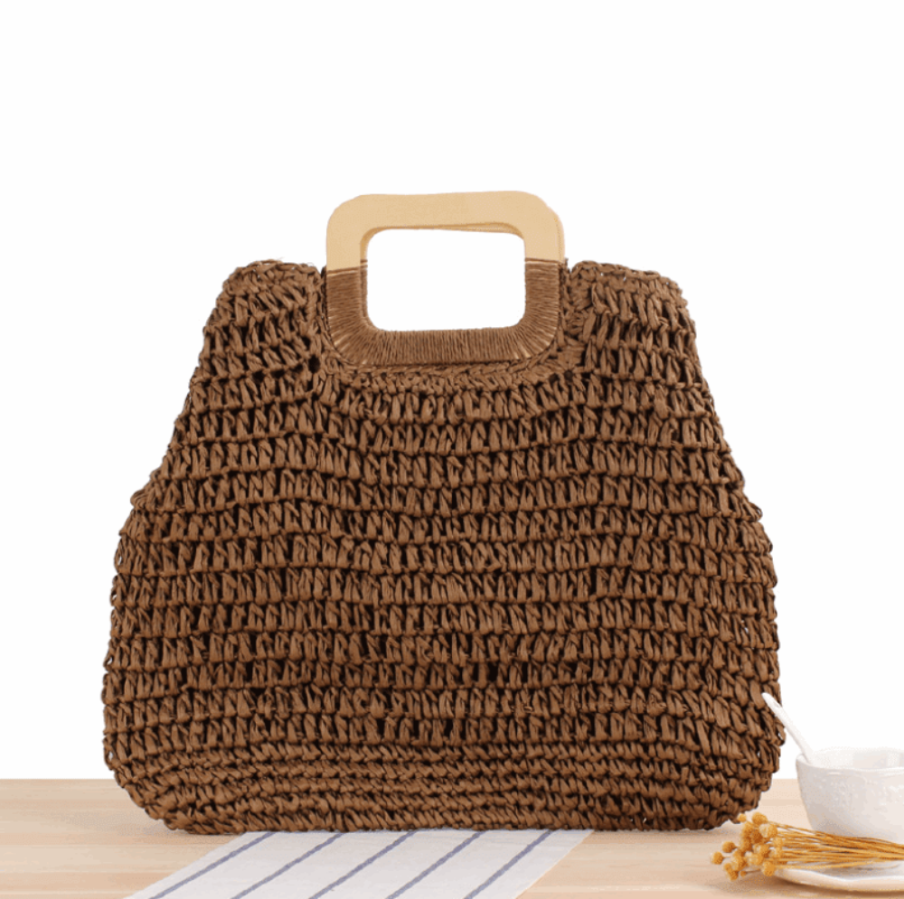 Stylish Woven Handbag - Soft, Spacious, and Versatile in Khaki, Beige, and Dark Coffee