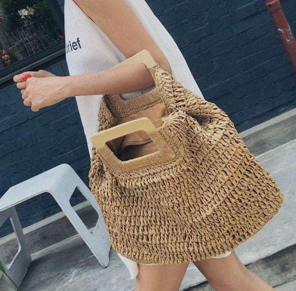 Stylish Woven Handbag - Soft, Spacious, and Versatile in Khaki, Beige, and Dark Coffee