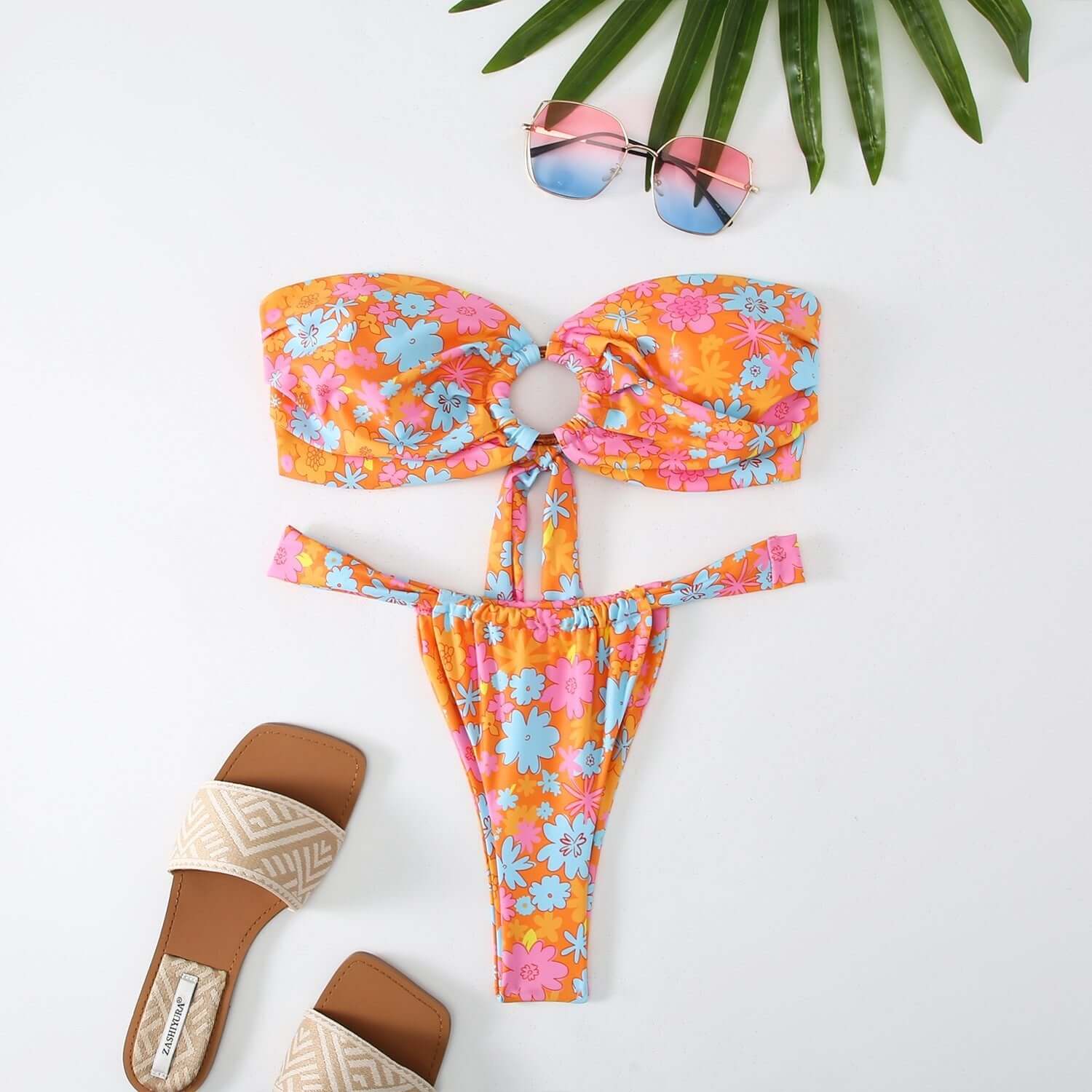 Strapless Bandeau Bikini Set