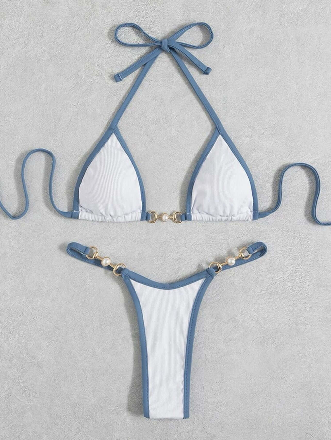 Sweet White Bikini Set