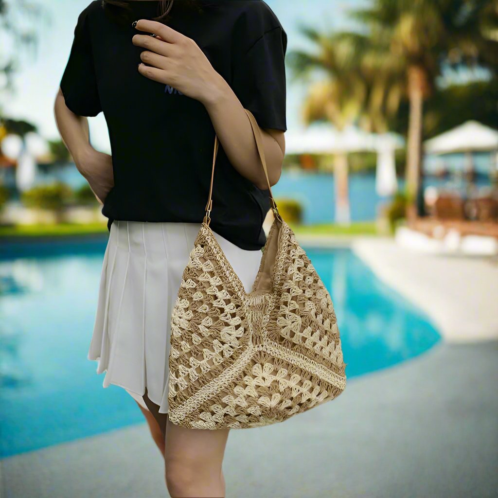 Handmade Straw Shoulder Bag