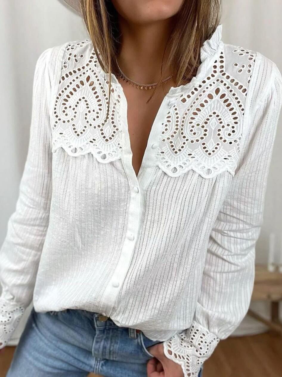 Katy Lace Stitching Shirt