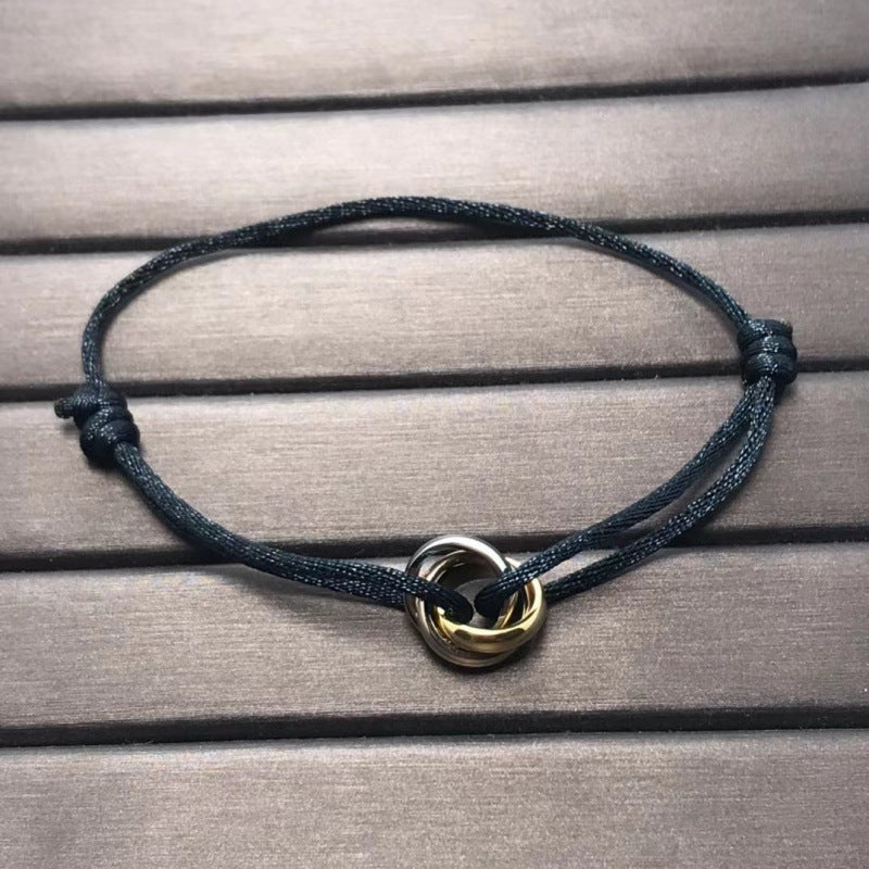 Three-ring Carrying Strap  Couple Bracelet